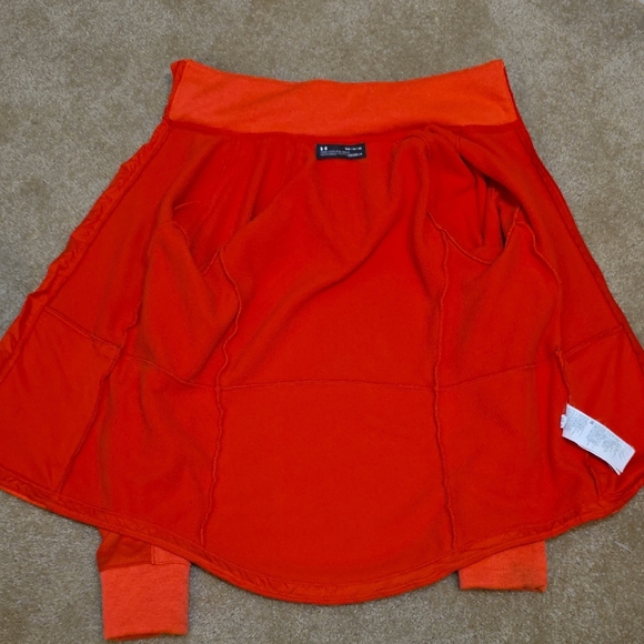 Under Armour Women's ColdGear Swacket Orange Sz Medium - Picture 6 of 7